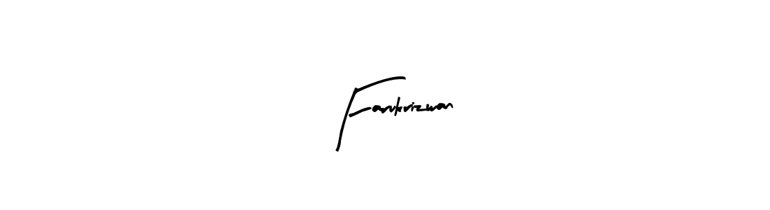 How to make Farukrizwan name signature. Use Arty Signature style for creating short signs online. This is the latest handwritten sign. Farukrizwan signature style 8 images and pictures png