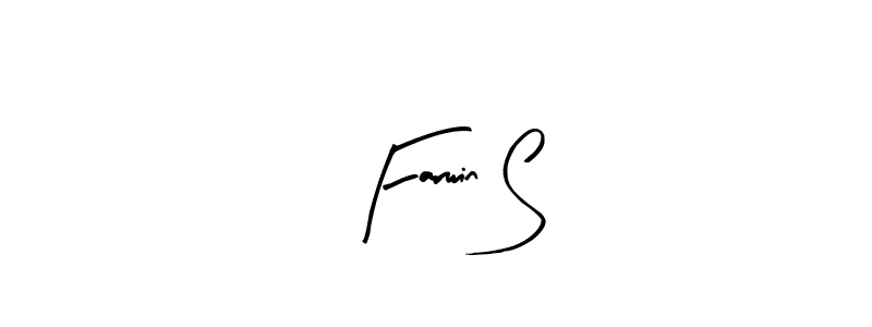 Best and Professional Signature Style for Farwin S. Arty Signature Best Signature Style Collection. Farwin S signature style 8 images and pictures png
