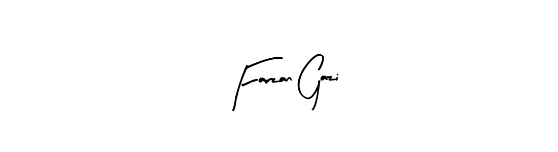 Also we have Farzan Gazi name is the best signature style. Create professional handwritten signature collection using Arty Signature autograph style. Farzan Gazi signature style 8 images and pictures png