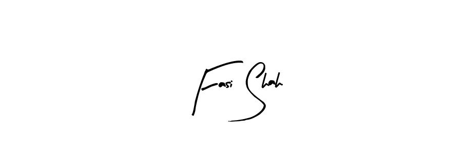 Arty Signature is a professional signature style that is perfect for those who want to add a touch of class to their signature. It is also a great choice for those who want to make their signature more unique. Get Fasi Shah name to fancy signature for free. Fasi Shah signature style 8 images and pictures png