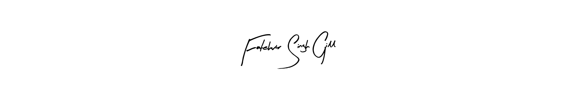Create a beautiful signature design for name Fatehvir Singh Gill. With this signature (Arty Signature) fonts, you can make a handwritten signature for free. Fatehvir Singh Gill signature style 8 images and pictures png