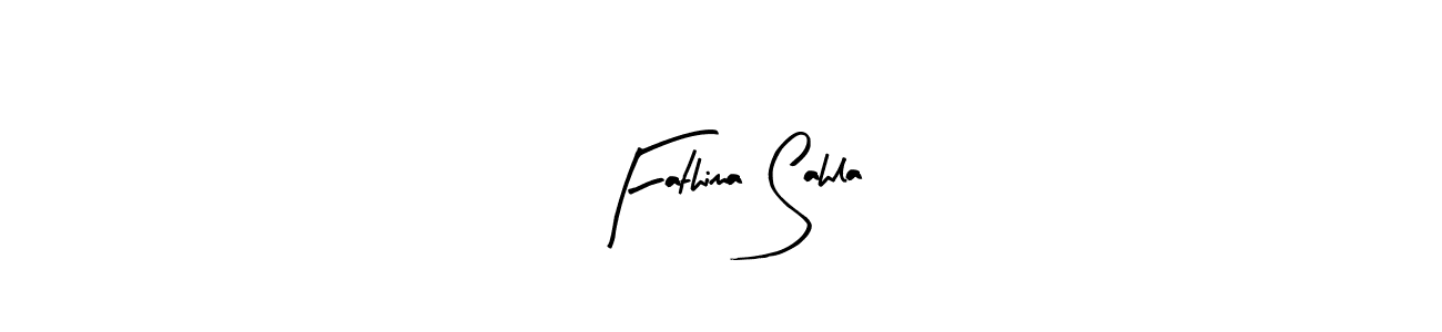 Fathima Sahla stylish signature style. Best Handwritten Sign (Arty Signature) for my name. Handwritten Signature Collection Ideas for my name Fathima Sahla. Fathima Sahla signature style 8 images and pictures png