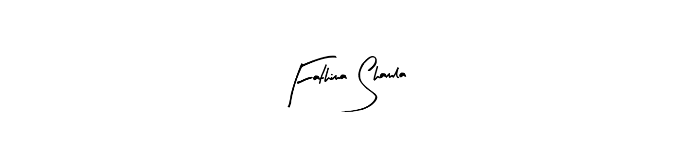 The best way (Arty Signature) to make a short signature is to pick only two or three words in your name. The name Fathima Shamla include a total of six letters. For converting this name. Fathima Shamla signature style 8 images and pictures png