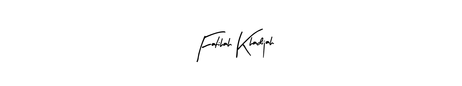 You can use this online signature creator to create a handwritten signature for the name Fatihah Khadijah. This is the best online autograph maker. Fatihah Khadijah signature style 8 images and pictures png