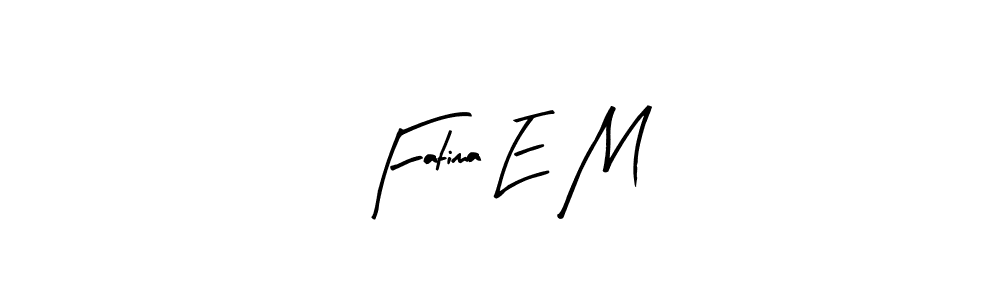 Once you've used our free online signature maker to create your best signature Arty Signature style, it's time to enjoy all of the benefits that Fatima E M name signing documents. Fatima E M signature style 8 images and pictures png