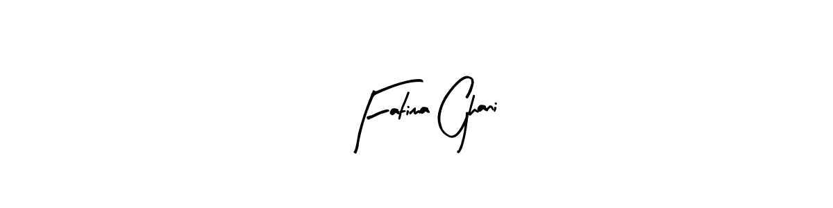 Create a beautiful signature design for name Fatima Ghani. With this signature (Arty Signature) fonts, you can make a handwritten signature for free. Fatima Ghani signature style 8 images and pictures png