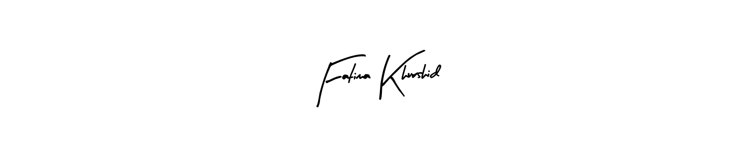 Create a beautiful signature design for name Fatima Khurshid. With this signature (Arty Signature) fonts, you can make a handwritten signature for free. Fatima Khurshid signature style 8 images and pictures png
