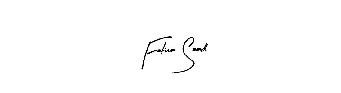 Make a beautiful signature design for name Fatima Saad. Use this online signature maker to create a handwritten signature for free. Fatima Saad signature style 8 images and pictures png