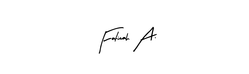 Use a signature maker to create a handwritten signature online. With this signature software, you can design (Arty Signature) your own signature for name Fatimah A.. Fatimah A. signature style 8 images and pictures png