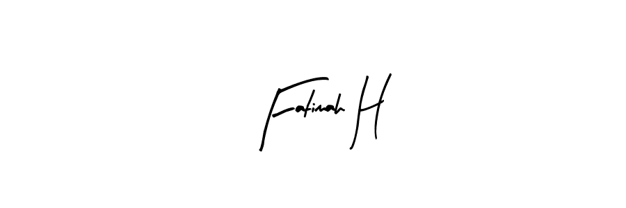 Make a beautiful signature design for name Fatimah H. With this signature (Arty Signature) style, you can create a handwritten signature for free. Fatimah H signature style 8 images and pictures png