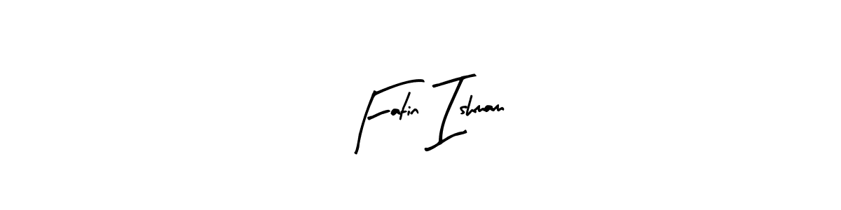 Similarly Arty Signature is the best handwritten signature design. Signature creator online .You can use it as an online autograph creator for name Fatin Ishmam. Fatin Ishmam signature style 8 images and pictures png