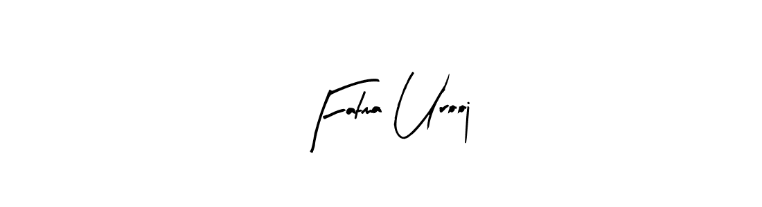 Similarly Arty Signature is the best handwritten signature design. Signature creator online .You can use it as an online autograph creator for name Fatma Urooj. Fatma Urooj signature style 8 images and pictures png