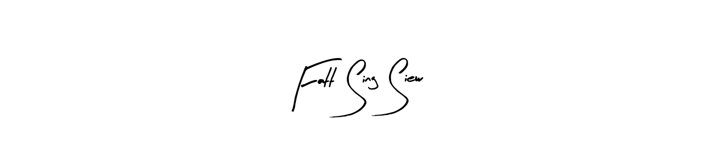 Make a short Fatt Sing Siew signature style. Manage your documents anywhere anytime using Arty Signature. Create and add eSignatures, submit forms, share and send files easily. Fatt Sing Siew signature style 8 images and pictures png