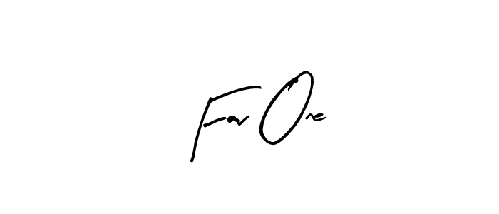 Create a beautiful signature design for name Fav One. With this signature (Arty Signature) fonts, you can make a handwritten signature for free. Fav One signature style 8 images and pictures png