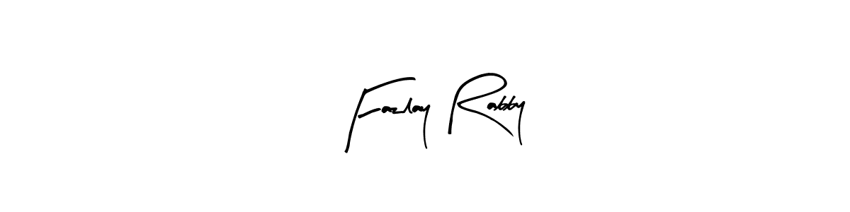 You should practise on your own different ways (Arty Signature) to write your name (Fazlay Rabby) in signature. don't let someone else do it for you. Fazlay Rabby signature style 8 images and pictures png