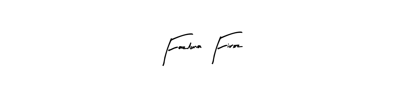 Use a signature maker to create a handwritten signature online. With this signature software, you can design (Arty Signature) your own signature for name Fazluna Firoz. Fazluna Firoz signature style 8 images and pictures png