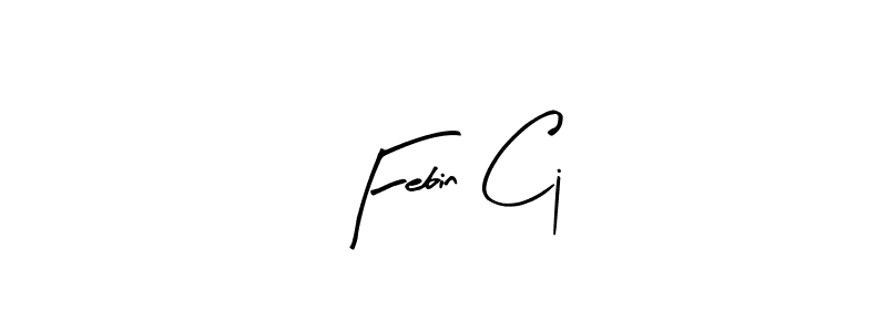 Arty Signature is a professional signature style that is perfect for those who want to add a touch of class to their signature. It is also a great choice for those who want to make their signature more unique. Get Febin Cj name to fancy signature for free. Febin Cj signature style 8 images and pictures png