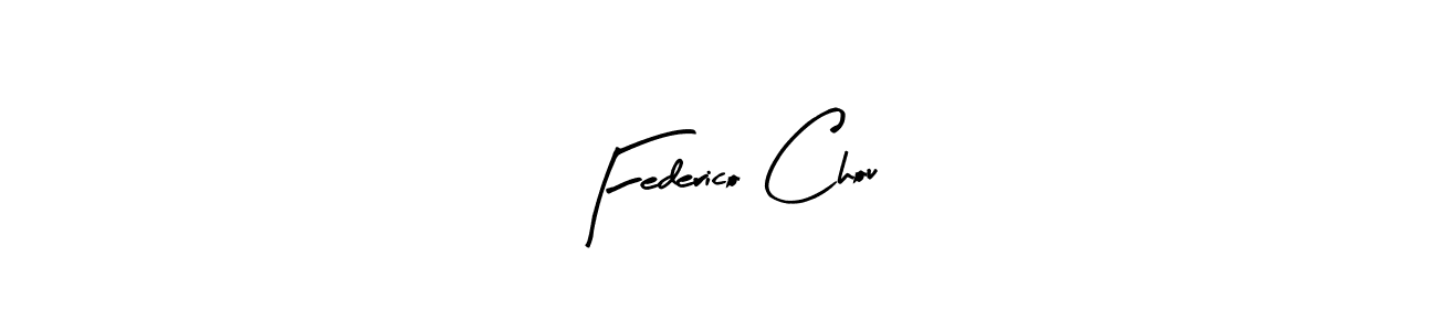 Arty Signature is a professional signature style that is perfect for those who want to add a touch of class to their signature. It is also a great choice for those who want to make their signature more unique. Get Federico Chou name to fancy signature for free. Federico Chou signature style 8 images and pictures png