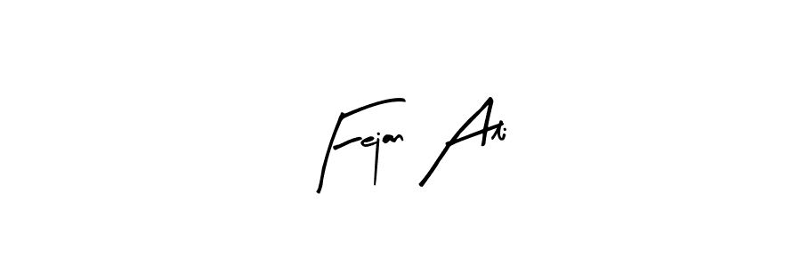 Similarly Arty Signature is the best handwritten signature design. Signature creator online .You can use it as an online autograph creator for name Fejan Ali. Fejan Ali signature style 8 images and pictures png