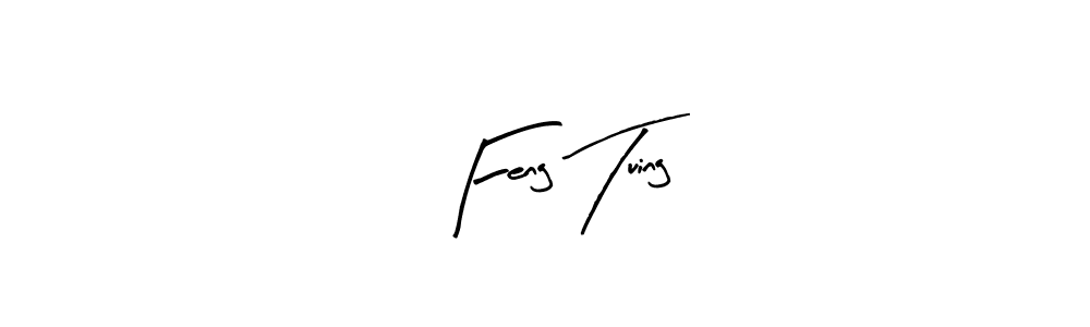 You should practise on your own different ways (Arty Signature) to write your name (Feng Tuing) in signature. don't let someone else do it for you. Feng Tuing signature style 8 images and pictures png