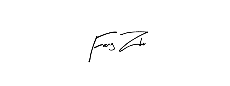 Feng Zhu stylish signature style. Best Handwritten Sign (Arty Signature) for my name. Handwritten Signature Collection Ideas for my name Feng Zhu. Feng Zhu signature style 8 images and pictures png