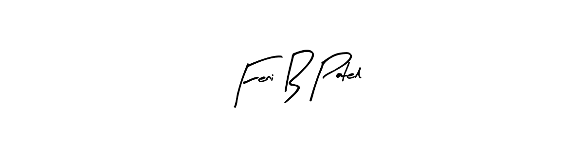 The best way (Arty Signature) to make a short signature is to pick only two or three words in your name. The name Feni B Patel include a total of six letters. For converting this name. Feni B Patel signature style 8 images and pictures png