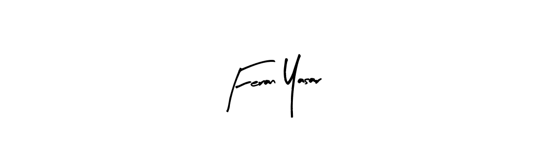 The best way (Arty Signature) to make a short signature is to pick only two or three words in your name. The name Feran Yasar include a total of six letters. For converting this name. Feran Yasar signature style 8 images and pictures png