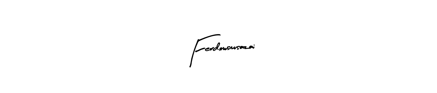 Arty Signature is a professional signature style that is perfect for those who want to add a touch of class to their signature. It is also a great choice for those who want to make their signature more unique. Get Ferdowsmusazai name to fancy signature for free. Ferdowsmusazai signature style 8 images and pictures png