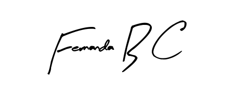 Designed for modern professionals: Fernanda B C name signature crafted with Arty Signature script. Ready for digital PDF workflows. Fernanda B C signature style 8 images and pictures png