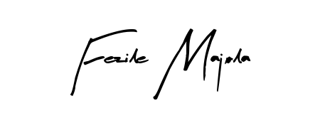 Practice writing Fezile Majola with the flow of Arty Signature lettering. A fantastic source of inspiration for developing your personal signature style. Fezile Majola signature style 8 images and pictures png