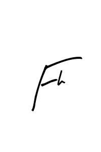 if you are searching for the best signature style for your name Fh. so please give up your signature search. here we have designed multiple signature styles  using Arty Signature. Fh signature style 8 images and pictures png