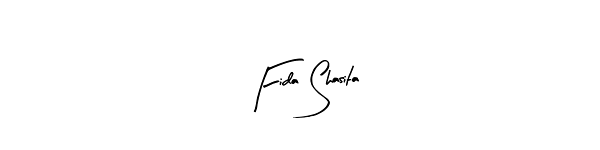 Make a beautiful signature design for name Fida Shasita. With this signature (Arty Signature) style, you can create a handwritten signature for free. Fida Shasita signature style 8 images and pictures png