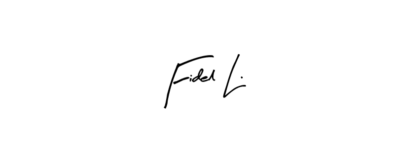 if you are searching for the best signature style for your name Fidel L.. so please give up your signature search. here we have designed multiple signature styles  using Arty Signature. Fidel L. signature style 8 images and pictures png