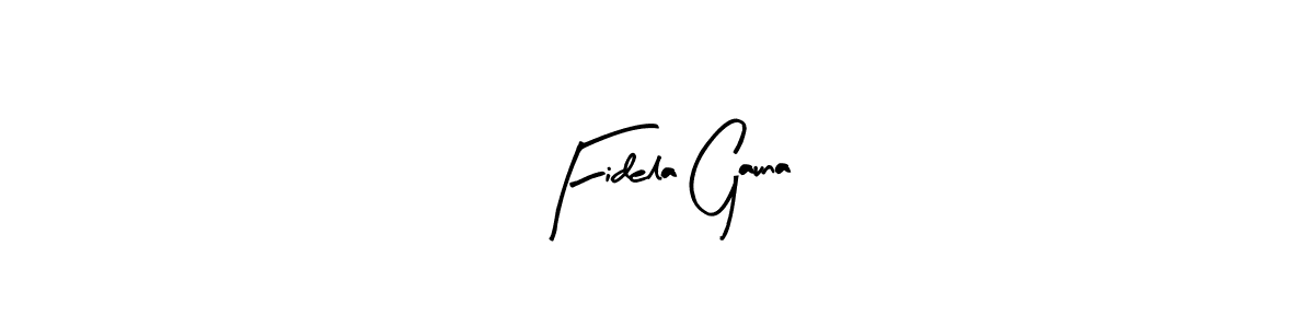 How to Draw Fidela Gauna signature style? Arty Signature is a latest design signature styles for name Fidela Gauna. Fidela Gauna signature style 8 images and pictures png