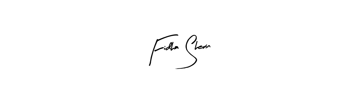 Make a beautiful signature design for name Fidha Sherin. With this signature (Arty Signature) style, you can create a handwritten signature for free. Fidha Sherin signature style 8 images and pictures png