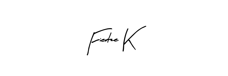 if you are searching for the best signature style for your name Fiertze K. so please give up your signature search. here we have designed multiple signature styles  using Arty Signature. Fiertze K signature style 8 images and pictures png