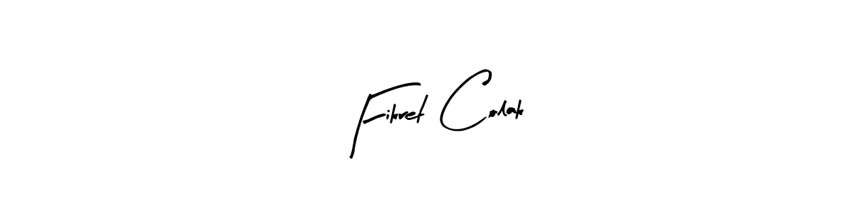 You can use this online signature creator to create a handwritten signature for the name Fikret Colak. This is the best online autograph maker. Fikret Colak signature style 8 images and pictures png
