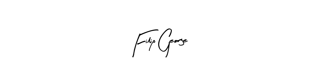 Design your own signature with our free online signature maker. With this signature software, you can create a handwritten (Arty Signature) signature for name Filip George. Filip George signature style 8 images and pictures png