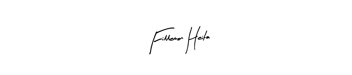This is the best signature style for the Fillemon Heita name. Also you like these signature font (Arty Signature). Mix name signature. Fillemon Heita signature style 8 images and pictures png