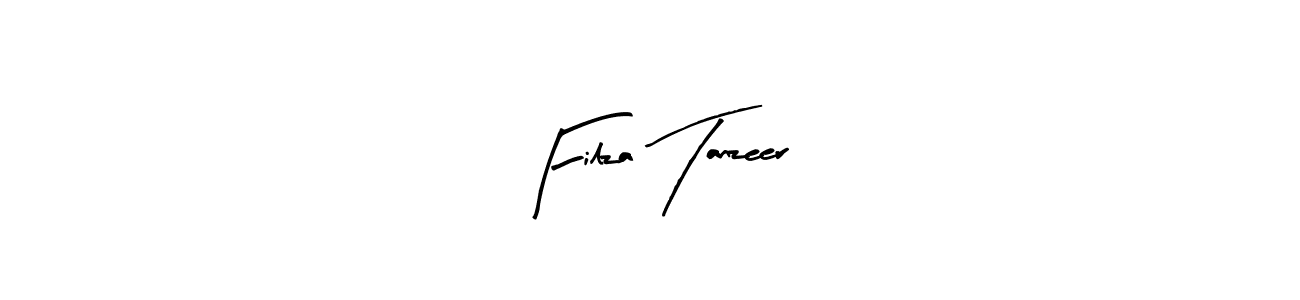 How to make Filza Tanzeer name signature. Use Arty Signature style for creating short signs online. This is the latest handwritten sign. Filza Tanzeer signature style 8 images and pictures png
