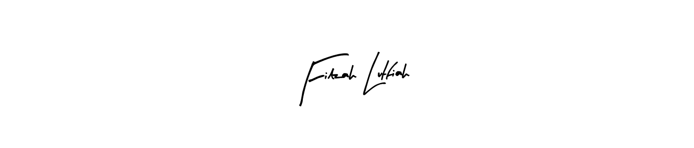 Use a signature maker to create a handwritten signature online. With this signature software, you can design (Arty Signature) your own signature for name Filzah Lutfiah. Filzah Lutfiah signature style 8 images and pictures png