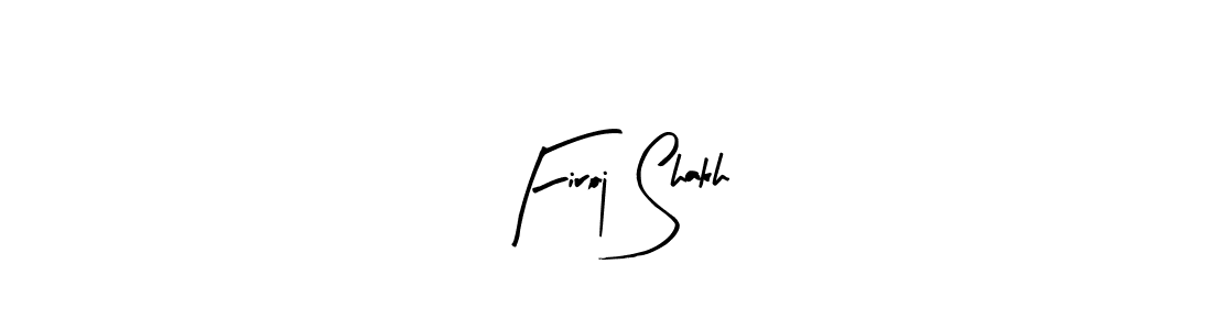 Use a signature maker to create a handwritten signature online. With this signature software, you can design (Arty Signature) your own signature for name Firoj Shakh. Firoj Shakh signature style 8 images and pictures png