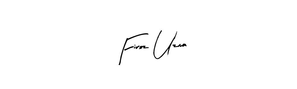 Similarly Arty Signature is the best handwritten signature design. Signature creator online .You can use it as an online autograph creator for name Firoz Uzma. Firoz Uzma signature style 8 images and pictures png