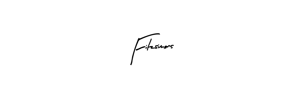 Create a beautiful signature design for name Fitzsimons. With this signature (Arty Signature) fonts, you can make a handwritten signature for free. Fitzsimons signature style 8 images and pictures png