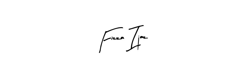 How to make Fizza Ijaz name signature. Use Arty Signature style for creating short signs online. This is the latest handwritten sign. Fizza Ijaz signature style 8 images and pictures png