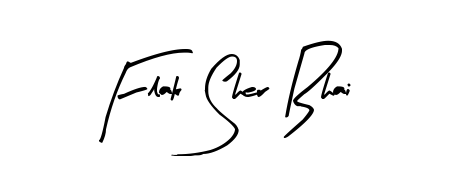 Transform the name Flak Sher Bhai into a signature masterpiece using Arty Signature font. Ideal for photographers, artists, and creators looking for watermarks. Flak Sher Bhai signature style 8 images and pictures png
