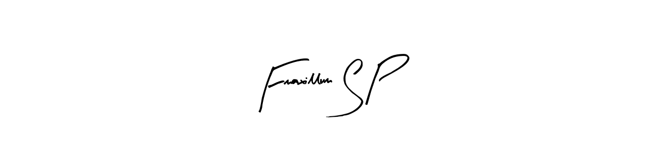 if you are searching for the best signature style for your name Fmaxillum S P. so please give up your signature search. here we have designed multiple signature styles  using Arty Signature. Fmaxillum S P signature style 8 images and pictures png