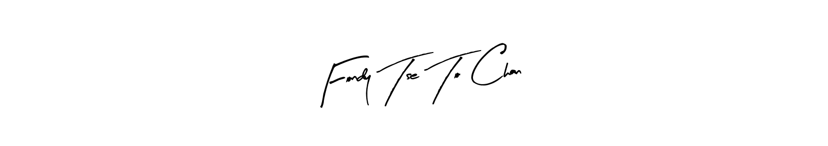 Make a beautiful signature design for name Fondy Tse To Chan. Use this online signature maker to create a handwritten signature for free. Fondy Tse To Chan signature style 8 images and pictures png