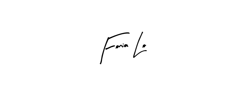 Create a beautiful signature design for name Fonia Lo. With this signature (Arty Signature) fonts, you can make a handwritten signature for free. Fonia Lo signature style 8 images and pictures png