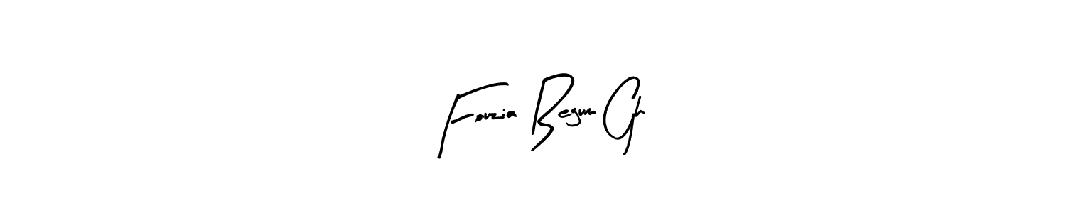 Also You can easily find your signature by using the search form. We will create Fouzia Begum Gh name handwritten signature images for you free of cost using Arty Signature sign style. Fouzia Begum Gh signature style 8 images and pictures png